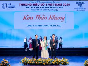 Thực phẩm bảo vệ sức khỏe Kim Thần Khang vinh dự đạt danh hiệu “Hạng Vàng” – Thương hiệu được tin dùng số 1 Việt Nam năm 2025
